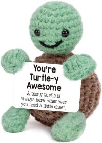 Mini Funny Turtle Christmas Birthday Gifts for Women Men Grandkids, Stocking Stuffers for Teen, Inspirational Small Animals Cute Stuff Things